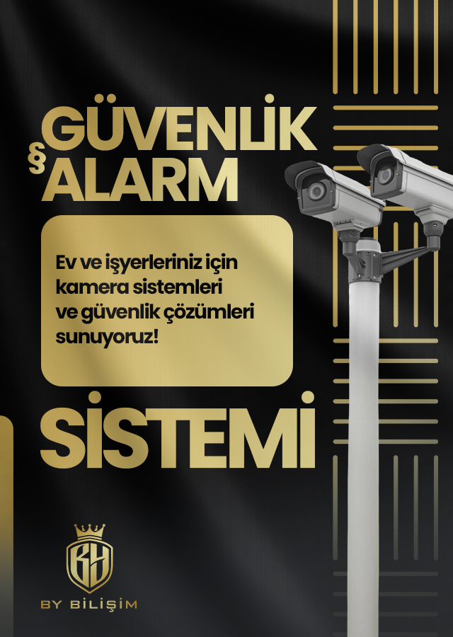 Güvenlik kamera ve alarm sistemleri